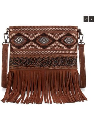 MW1330G-9360 BR Montana West Tooled/Embroidered Collection Concealed Carry Crossbody