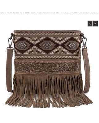 MW1330G-9360 KH Montana West Tooled/Embroidered Collection Concealed Carry Crossbody