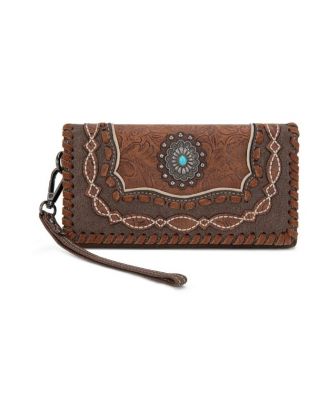 MW1331-W018 BR Montana West Concho Collection Wallet