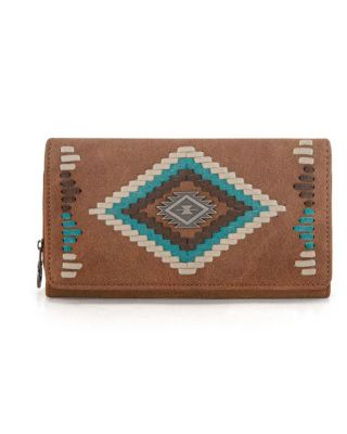 MW1332-W010 BR Montana West Aztec Collection Wallet
