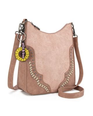 MW1335-8330 PK Montana West Embossed Collection Crossbody Bag