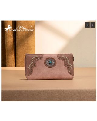 MW1335-W010 PK Montana West Embossed Collection Wallet