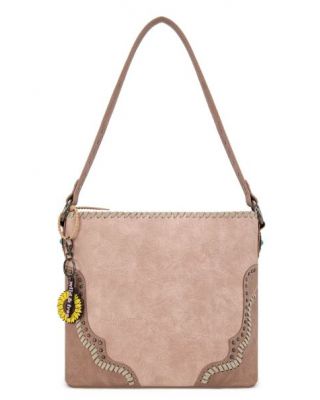 MW1335G-918 PK Montana West Embossed Collection Hobo Shoulder Bag