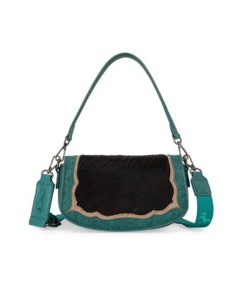 MW1336-8633 TQ Montana West Hair-On Cowhide Mini Shoulder Bag