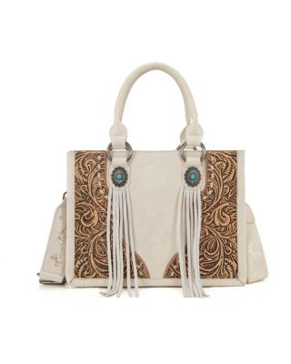 MW1339-2002 BG Montana West Tooled Concho Concealed Carry Tote/Crossbody