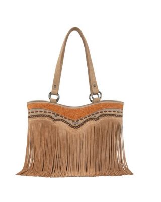 MW1340G-8317TN Montana West Fringe Collection Concealed Carry Tote