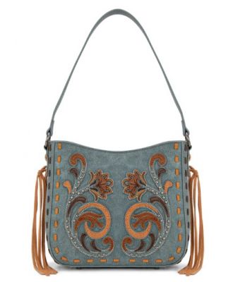 MW1348-918 JN Montana West Embroidered Hobo Bag