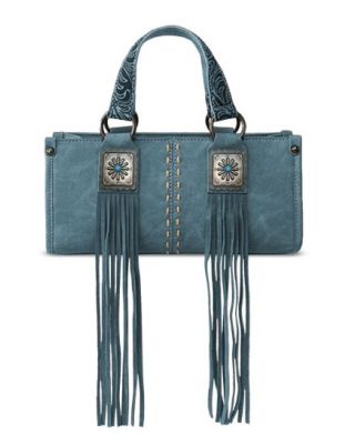 MW1351-888 JN Montana West Western Fringe Concho Collection Mini Crossbody Bag