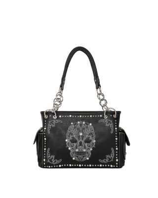 MW494G-8085 BK-1 Montana West Sugar Skull Collection Concealed Handgun Satchel