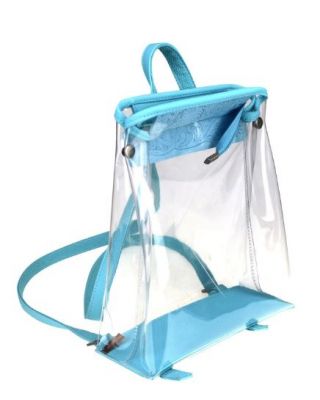 MW906-9110 TQ BACK Montana West  Clear Backpack