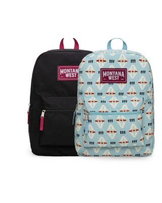 MWC-5751S TN Montana West Western Horse Print Backpack -2Pcs Set