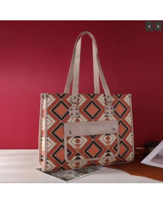 MWF1020-8119S OR  Montana West Aztec Pattern Concealed Carry Wide Tote