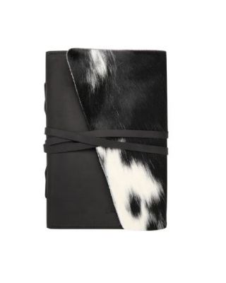 MWL-044 BK Montana West Genuine Hair Leather Journal Noteboo