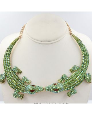 N-01010-7GN ALLIGATOR NECKLACE