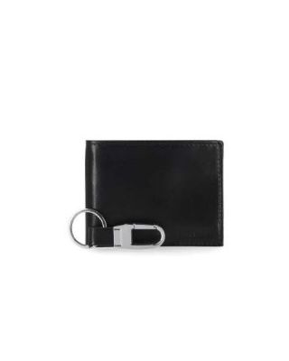 N80058/08 BK LEATHER BILLFOLD WITH KEY CHAIN-STEVE MADAM