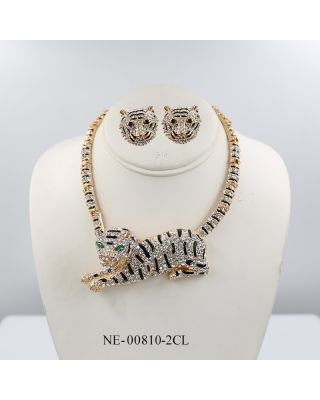 NE-00810 -2CL TIGER NECKLACE