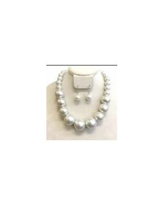 NPY095R WT PEARL NECKLACE SET