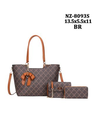 NZ-8093S BR DESINER BAG 3PC SETS