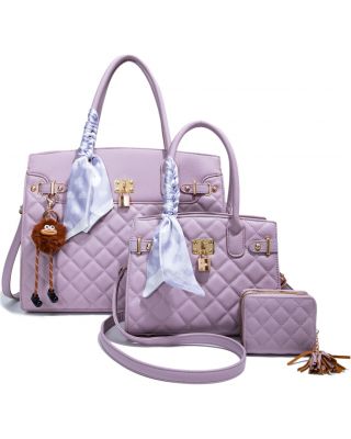 PU25501-T3 PP 2 HANDBAG WITH WALLET SETS