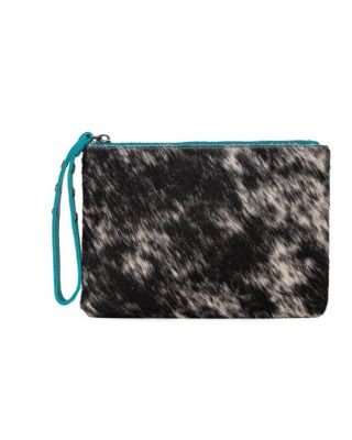 RLH-7001 BL Montana West Hair-On Cowhide Leather Wristlet