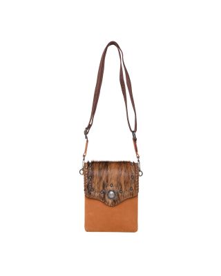 RLL-021 BR Montana West, 100% Genuine Leather Crossbody