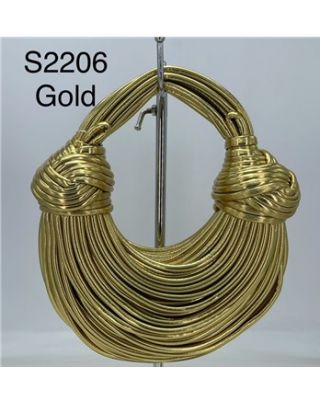 S2206 GD DESIGNER KNOTS STRIP BAG