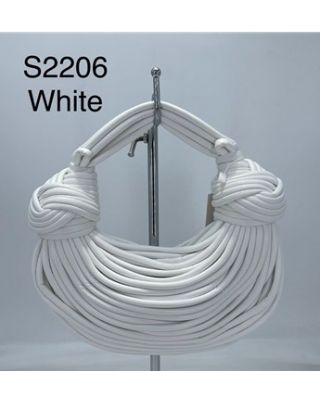 S2206 WT DESIGNER KNOTS STRIP BAG