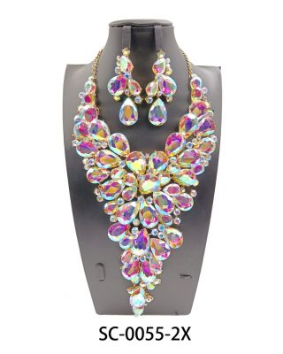 SC-0055 2X GD/AB NECKLACE SET
