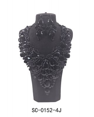 SC-0152 J BK NECKLACE SET