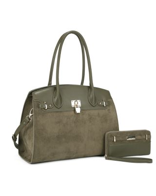 SJ60111OLV SET SAUDADE SATCHEL BAG WITH WALLET