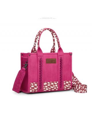 SP-WG102-8120SDEER-PK Wrangler Deer Print Concealed Carry Tote/Crossbody