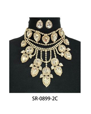 SR-0899-1C GD CASTING NECKLACE SET