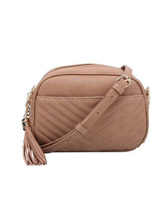 WU121 ST TWO ZIPPER CROSBODY BAG