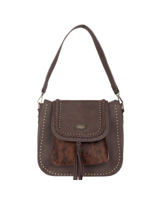 TR128G-918 CF Trinity Ranch Hair-On Leather Collection Concealed Handgun Hobo