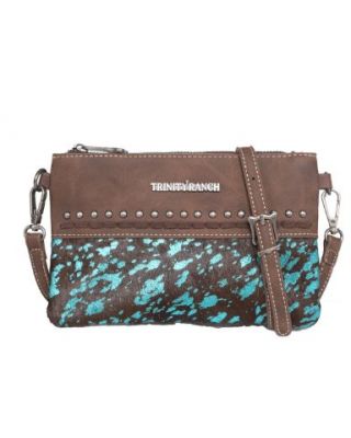 TR137-181 CF  Trinity Ranch Hair On Cowhide Collection Clutch/Crossbody