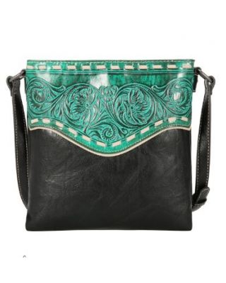 TR150G-9360 BK Trinity Ranch Tooled Collection Concealed Carry Crossbody