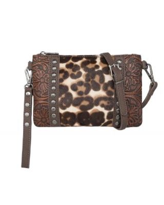 TR153-181A LP  Trinity Ranch Floral Tooled Collection Clutch/Crossbody