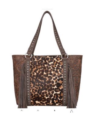 TR153G-8317 LP Trinity Ranch Floral Tooled Collection Concealed Carry Tote