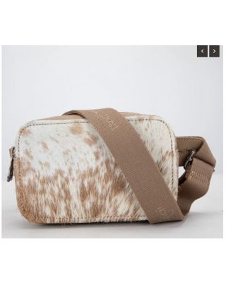 TR184-194 TN Trinity Ranch Genuine Hair-On Cowhide Belt Bag