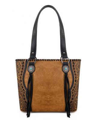 TR192G-8317 LBR Trinity Ranch Concho Collection Concealed Carry Tote