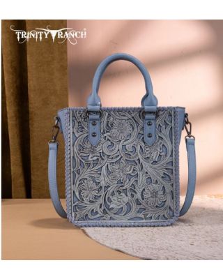 TR192-8368 JN Trinity Ranch Floral Tooled Collection Tote/Crossbody