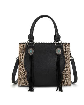 TR192G-8322 BK Trinity Ranch Concho Collection Tote/Crossbody
