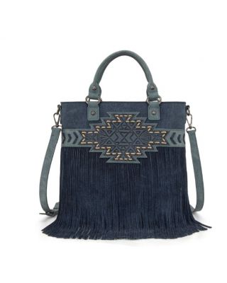 TR196G-8260NV Trinity Ranch Aztec Tooled Fringe Concealed Carry