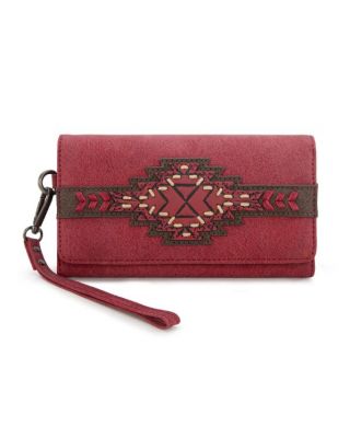 TR196-W018 RD Trinity Ranch Aztec Collection Wallet
