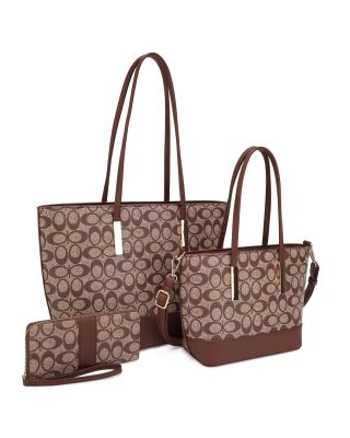 UM-31481 SET BR MONO GLAM 2 BAGS WITH WALLET