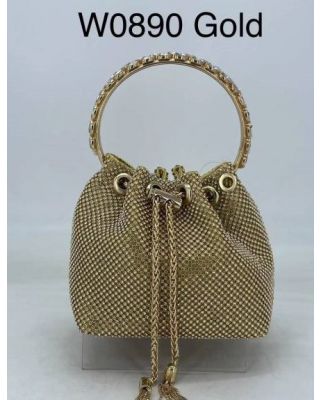 T03860 GD CLUCH EVENING BAG