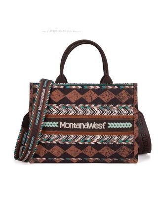 MW01G-8120S CF Montana West Boho Print Concealed Carry Tote/Crossbody 