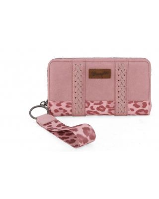 WG102-W006 PK /LP Wrangler Leopard Print Wallet -Leopard