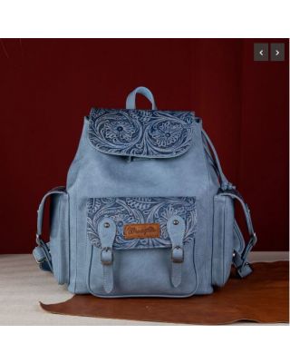 WG12-9110B JN Wrangler Vintage Floral Tooled Backpack