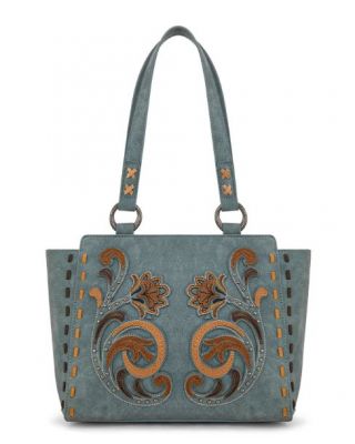 MW1348-8250 JN Montana West Embroidered Tote Bag